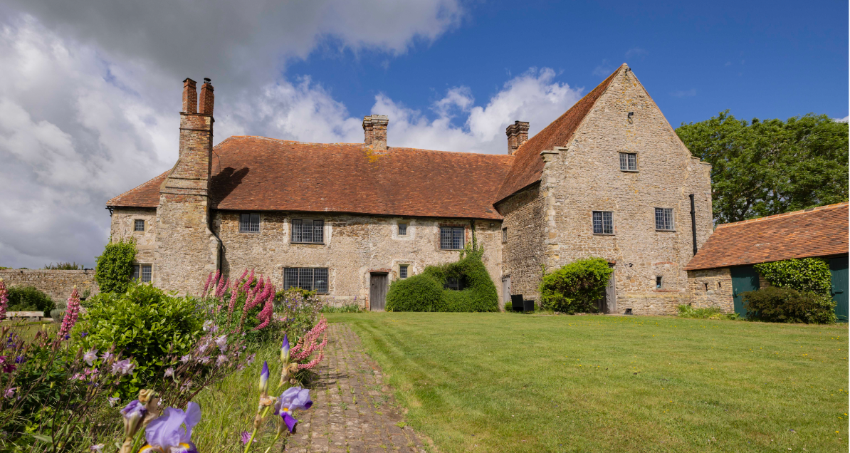 A wide view of Wickham Manor at Charles Palmer Vineyards
